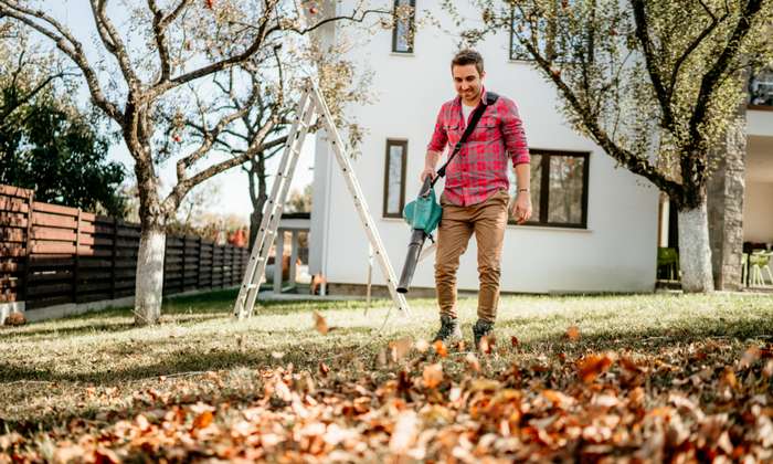 Der Laubsauger ist im Herbst besonders hilfreich, wenn alle Bäume gleichzeitig ihr Laub loswerden wollen und der Hobbygärtner mit dem Harken gar nicht mehr fertig wird.  ( Foto: Shutterstock -   bogdanhoda )