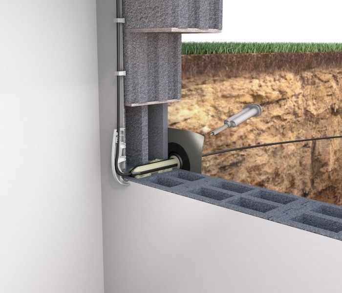 Elektrokabel-Durchführung für Gebäude mit oder ohne Keller (Foto: Hauff-Technik GmbH & Co. KG)