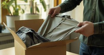 Unboxing Experience steigert Markenbindung dank Aufreißfaden, Seidenpapier und Rücksende-Funktion LOGSOL vereint effiziente, nachhaltige Versandlogistik und begeisternde Unboxing-Erlebnisse (Foto: LOGSOL GmbH)